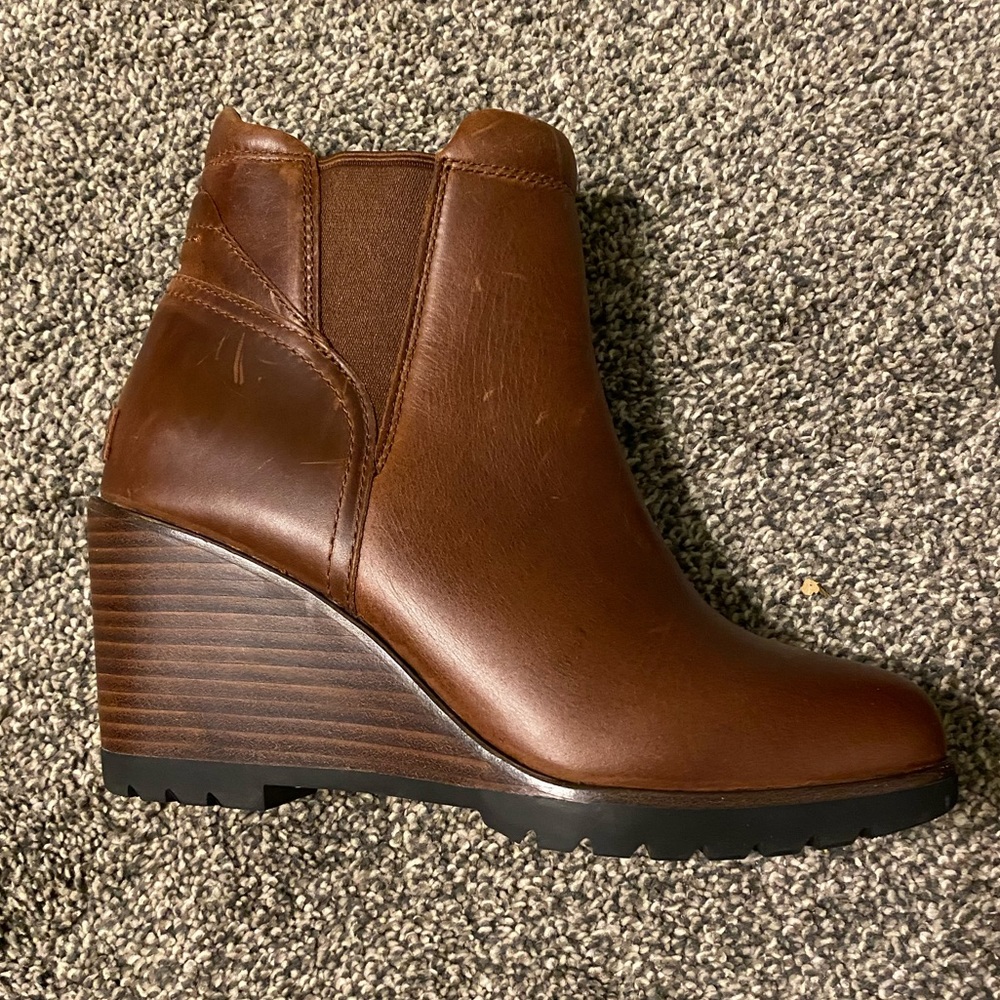 Sorel Burro Wedge Ankle Boots - 7 - Picture 3 of 4